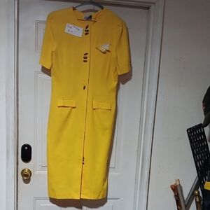 Yellow Midi Dress
